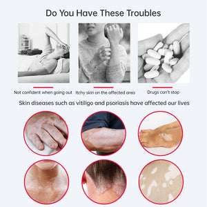Skin condition reference images showing different affected body areas