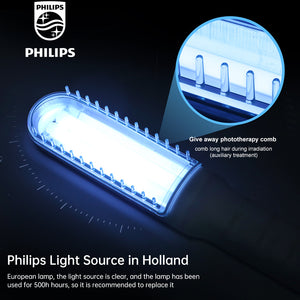 BU-1S illuminated UVB lamp with detachable light comb attachment