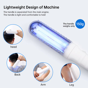BU-1S home UVB phototherapy device with lightweight handheld design