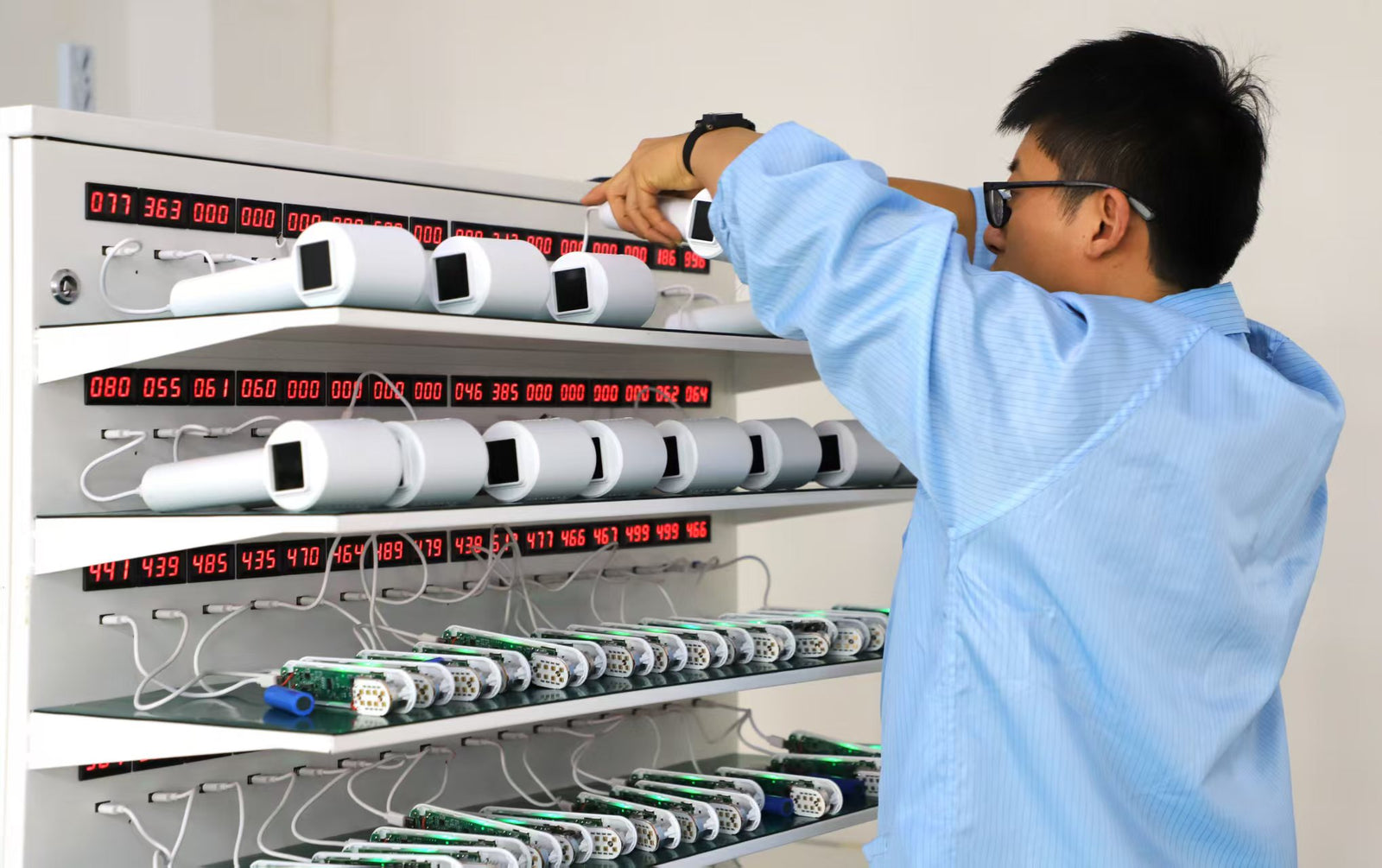 YouWeMed devices undergoing performance testing