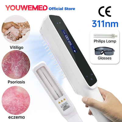 311nm NB-UVB Home Phototherapy Device with OLED Display, BU-10