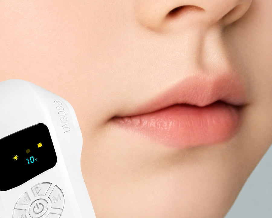 UV308B application example around the lips