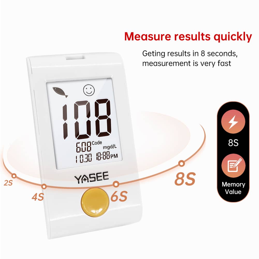 Blood Glucose Meter（GLM-73 Black orange ）