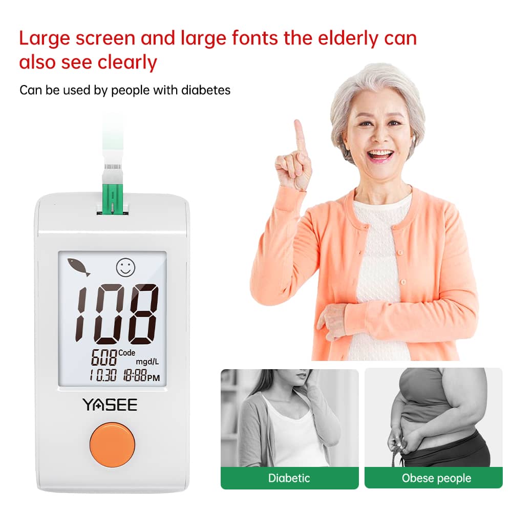 Blood Glucose Meter（GLM-73 Black orange ）