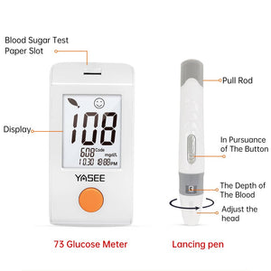 Blood Glucose Meter（GLM-73 Black orange ）