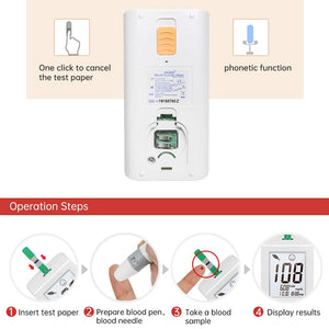 Blood Glucose Meter（GLM-73 Black orange ）