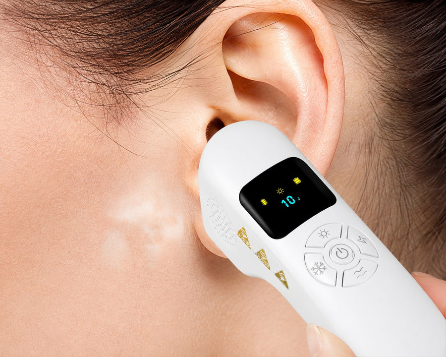 UV308B application example around the ear