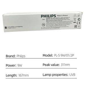 Philips Ultraviolet Phototherapy Lamp Tube | PL-S 9W 01 2P